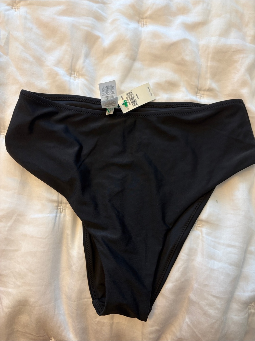 aerie Black High-Rise Girls' Swim Bottoms